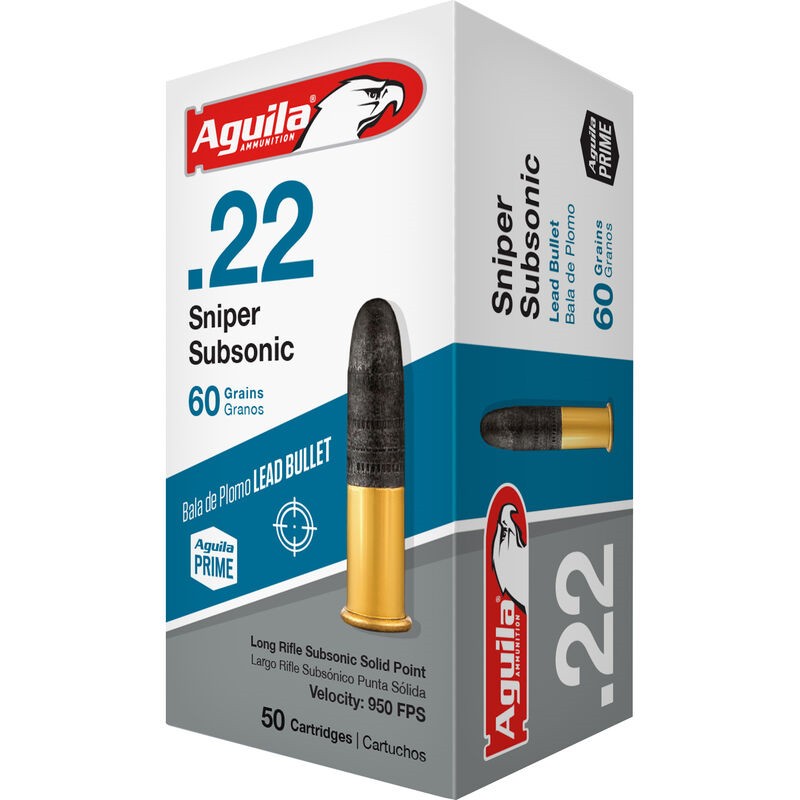 AGUILA 22LR SNIPER SUB 60GR 50 - Taurus Savings